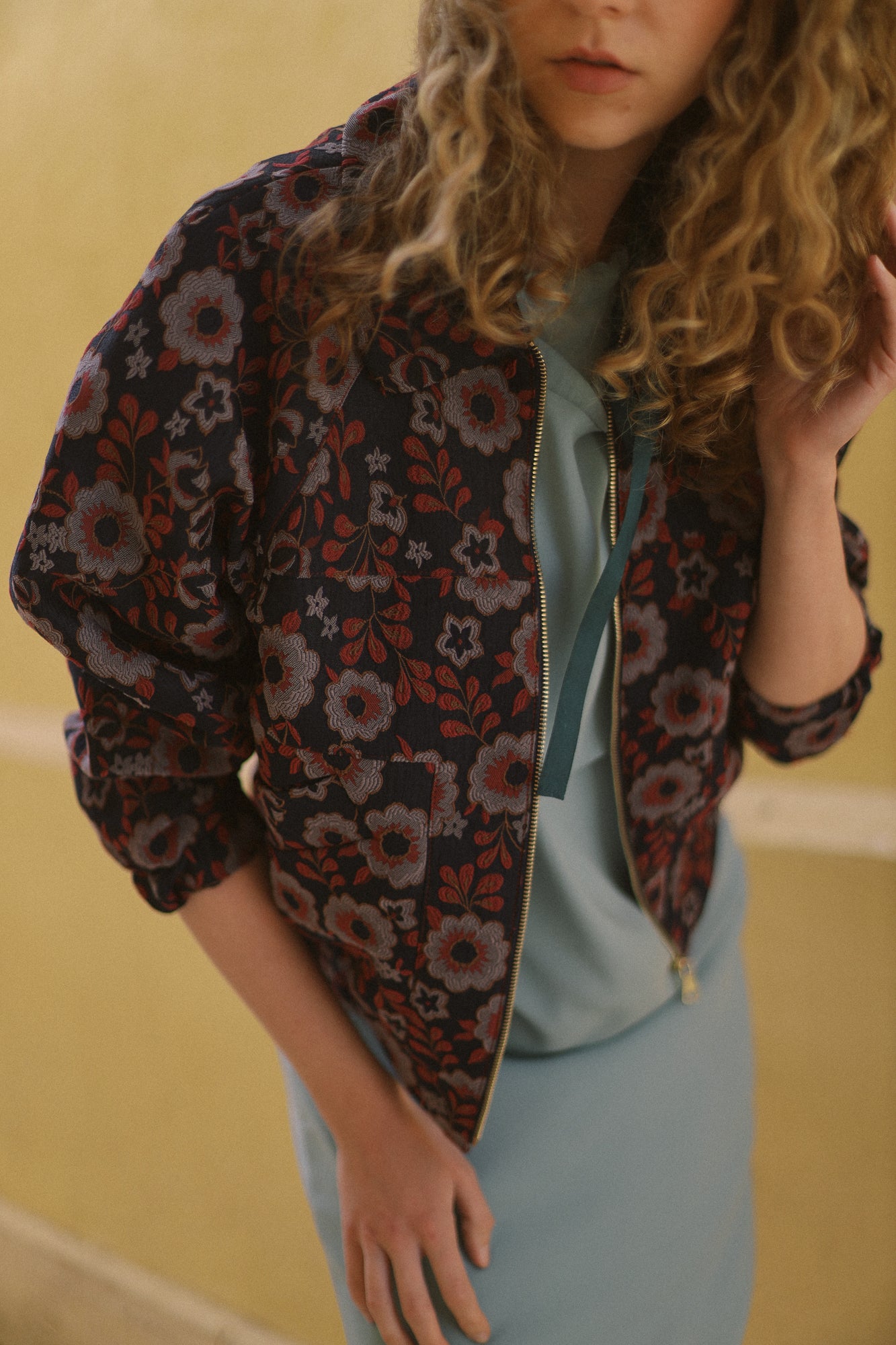 Bomber jacket. Model J200. Purple