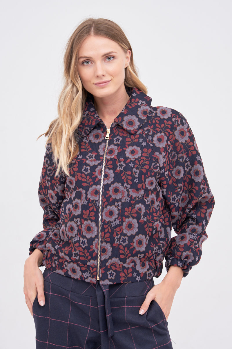 Bomber jacket. Model J200. Purple