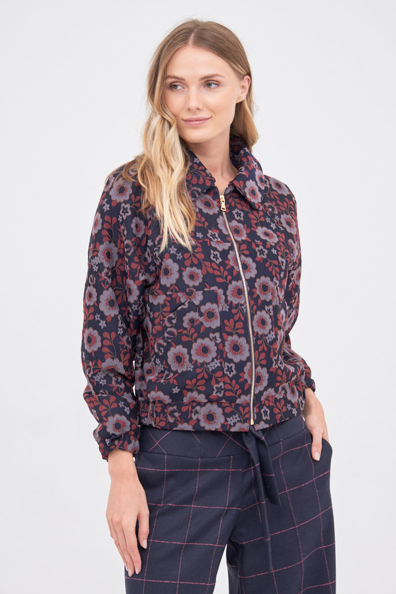 Bomber jacket. Model J200. Purple